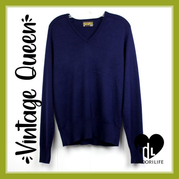 SEARS SPORTWEAR Vintage V-neck Sweater - Picture 1 of 5